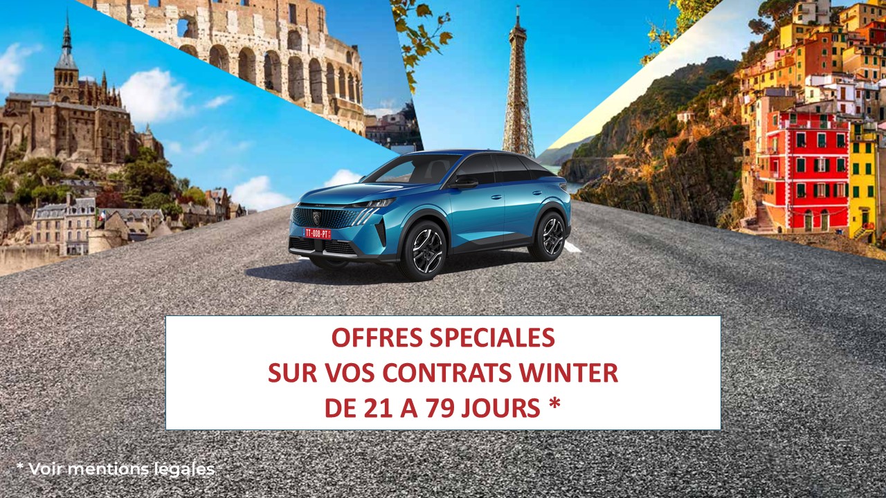 Pour une livraison du 1er décembre 2025 au 31 décembre 2025, bénéficiez de 200€ sur vos contrats de 21 à 79 jours
