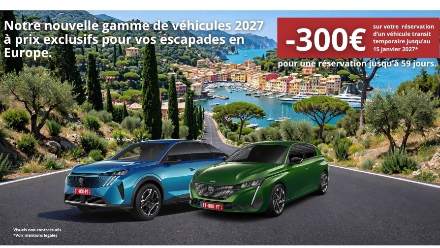 Remises exceptionnelles pour une réservation jusqu'à 59 jours.